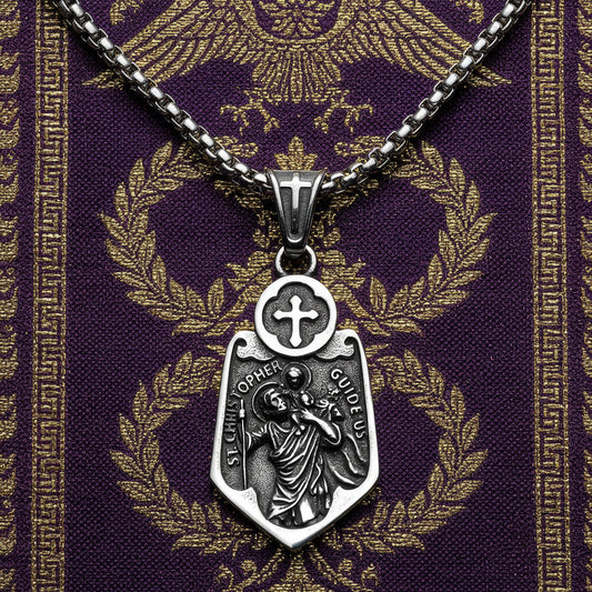 Collier "Viator" – Le Bouclier de Saint Christophe