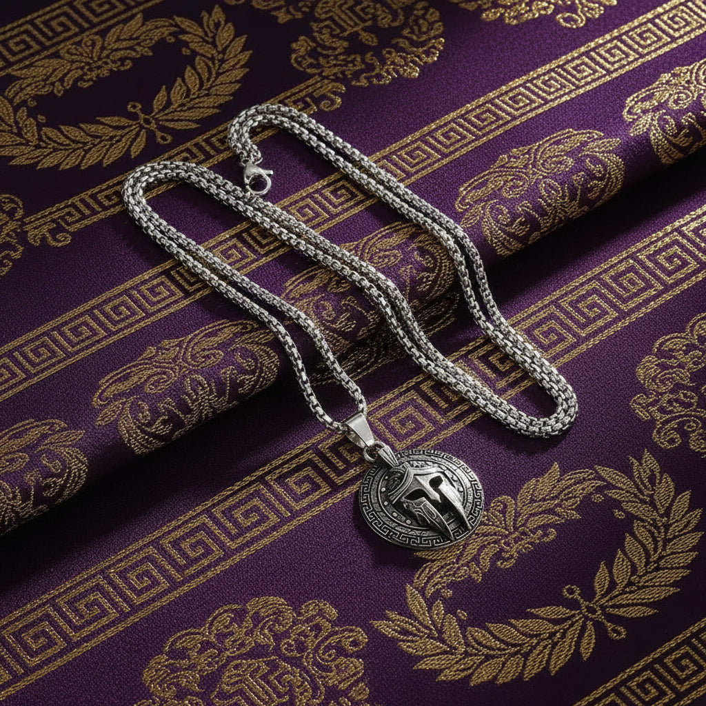 Collier "Aspis" – Le Bouclier de Sparte