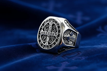 Chevalière "Benedictio" – Le Bouclier de la Foi