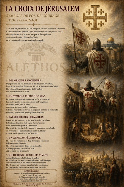 Chevalière "Hierosolyma" – La Croix de Jérusalem