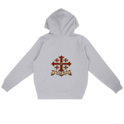 Sweat à capuche « Hierosolyma » — In Veritate Victoria - dos_gris