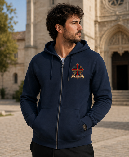 Sweat zippé « Hierosolyma » — In Veritate Victoria