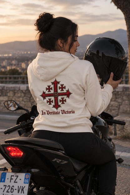 Sweat zippé « Hierosolyma » — In Veritate Victoria