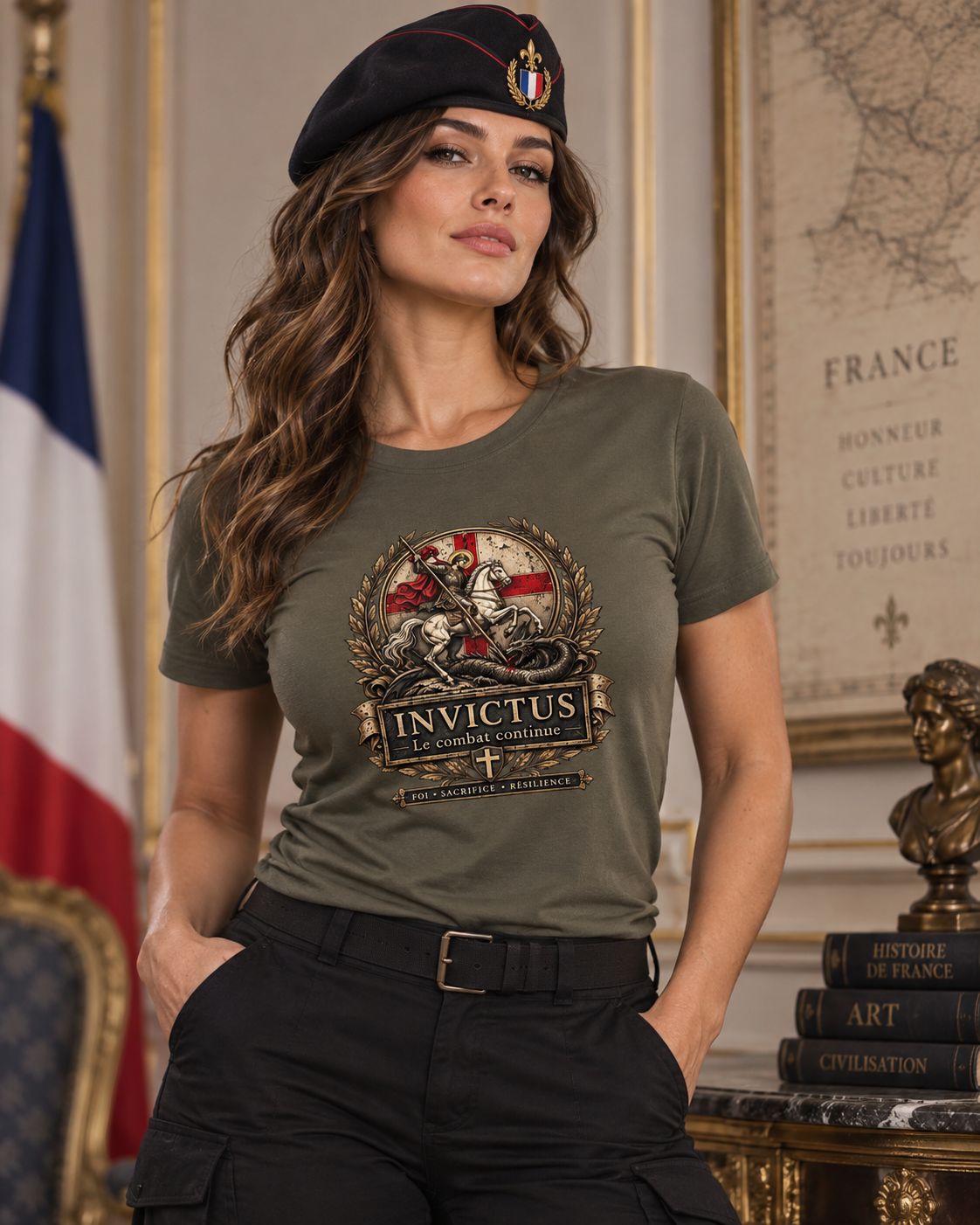 T-shirt Invictus — Le combat continue