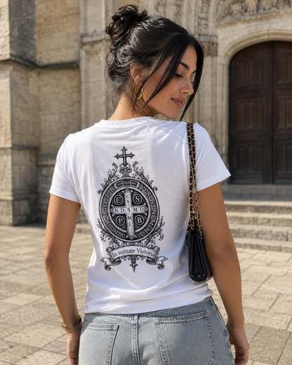 T-shirt Benedictio — Médaille de Saint Benoît | Made in France 🇫🇷