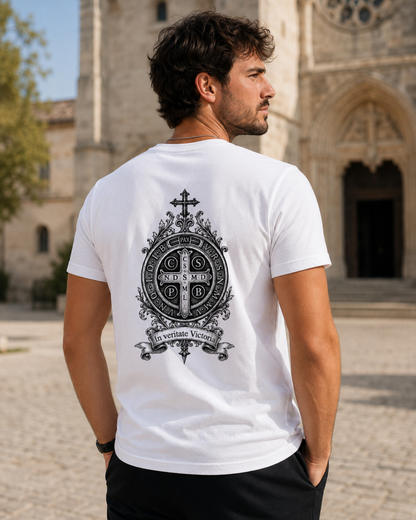 T-shirt Benedictio — Médaille de Saint Benoît | Made in France 🇫🇷