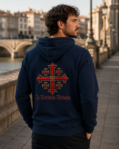 Sweat zippé « Hierosolyma » — In Veritate Victoria