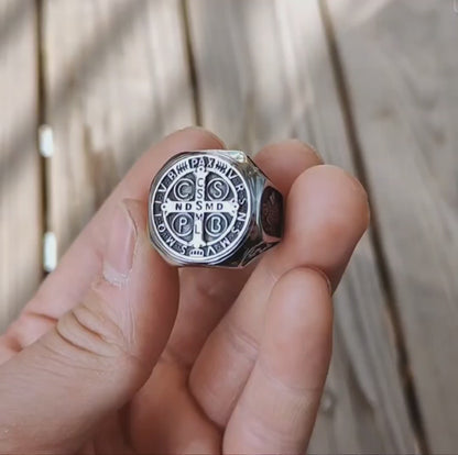 Chevalière "Benedictio" – Le Bouclier de la Foi