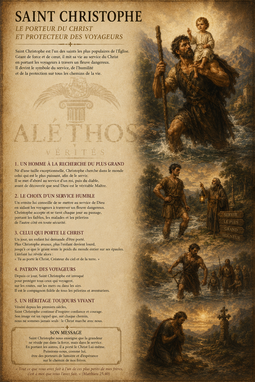 Collier "Viator" – Le Bouclier de Saint Christophe
